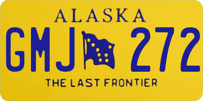 AK license plate GMJ272