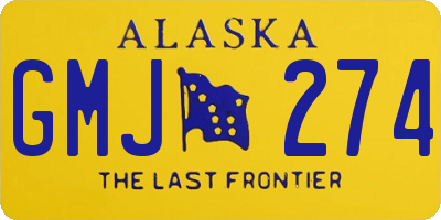 AK license plate GMJ274