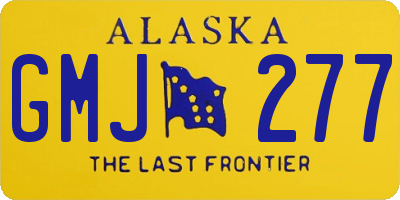 AK license plate GMJ277