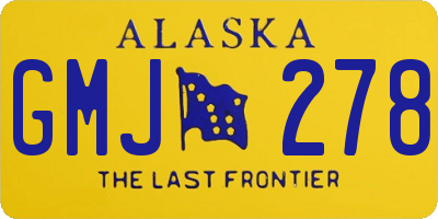 AK license plate GMJ278