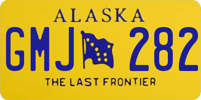 AK license plate GMJ282