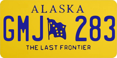 AK license plate GMJ283