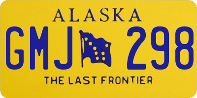 AK license plate GMJ298