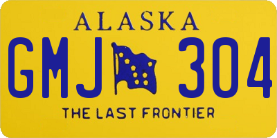 AK license plate GMJ304