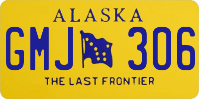 AK license plate GMJ306