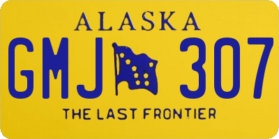 AK license plate GMJ307