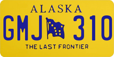 AK license plate GMJ310