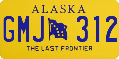 AK license plate GMJ312