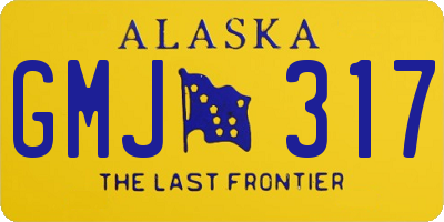 AK license plate GMJ317