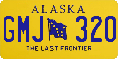 AK license plate GMJ320