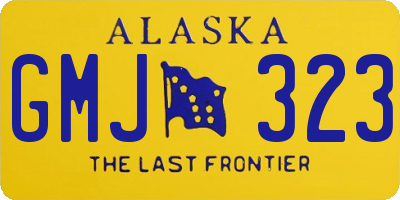 AK license plate GMJ323