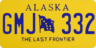 AK license plate GMJ332