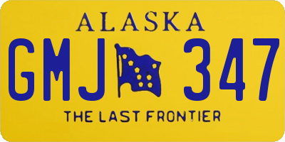 AK license plate GMJ347