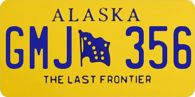 AK license plate GMJ356