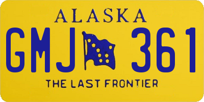 AK license plate GMJ361