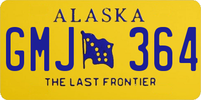 AK license plate GMJ364