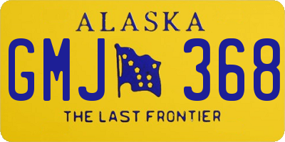 AK license plate GMJ368