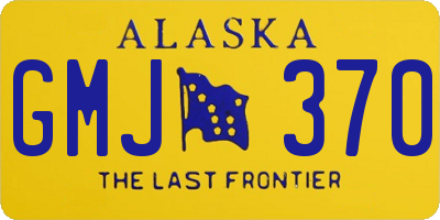 AK license plate GMJ370