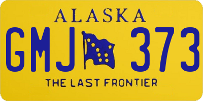 AK license plate GMJ373