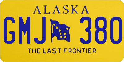 AK license plate GMJ380