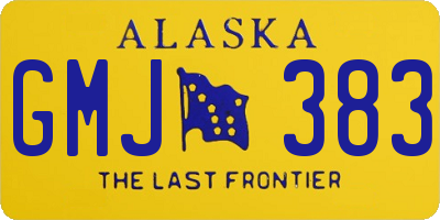 AK license plate GMJ383