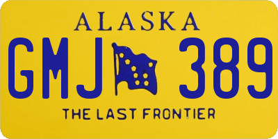 AK license plate GMJ389