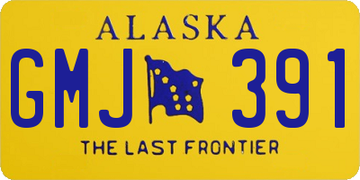 AK license plate GMJ391