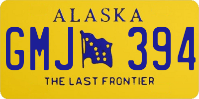 AK license plate GMJ394