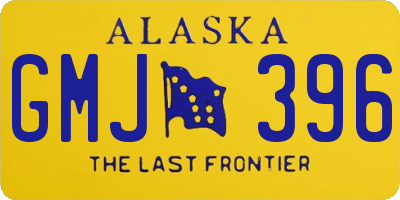AK license plate GMJ396