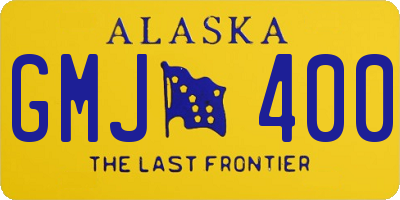 AK license plate GMJ400