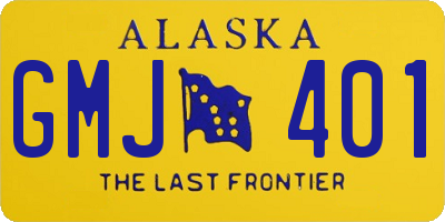 AK license plate GMJ401