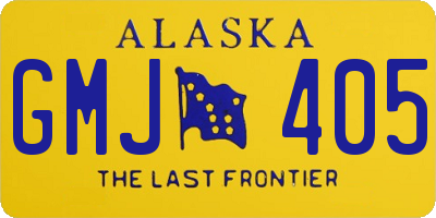 AK license plate GMJ405