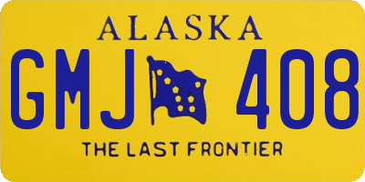 AK license plate GMJ408