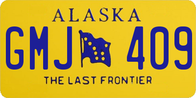 AK license plate GMJ409