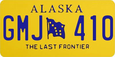 AK license plate GMJ410