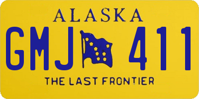 AK license plate GMJ411