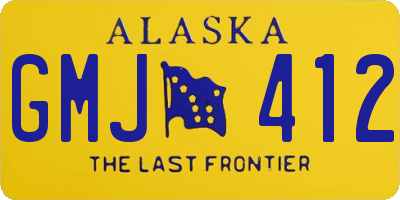 AK license plate GMJ412