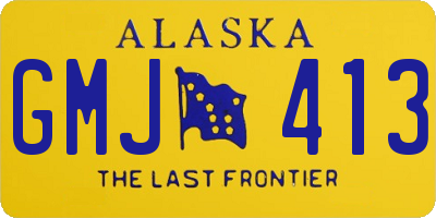 AK license plate GMJ413