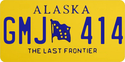 AK license plate GMJ414