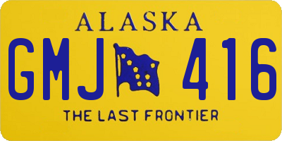 AK license plate GMJ416