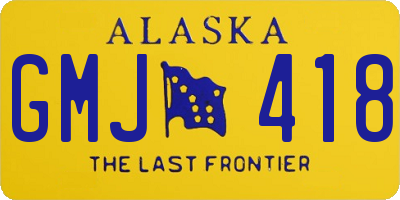 AK license plate GMJ418