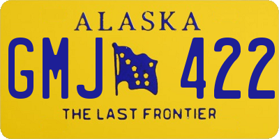 AK license plate GMJ422