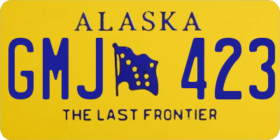 AK license plate GMJ423