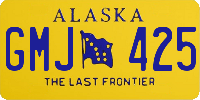 AK license plate GMJ425