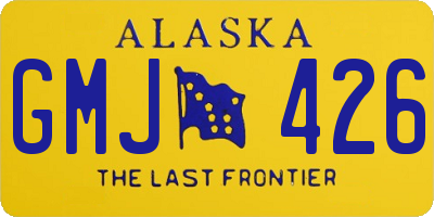 AK license plate GMJ426