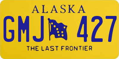 AK license plate GMJ427