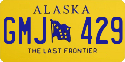 AK license plate GMJ429