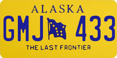 AK license plate GMJ433