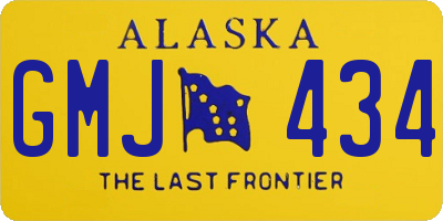 AK license plate GMJ434