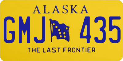 AK license plate GMJ435